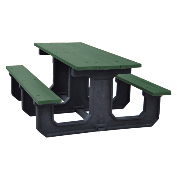 Recycled Plastic Picnic Table Rectangular Foot Picnic Furniture