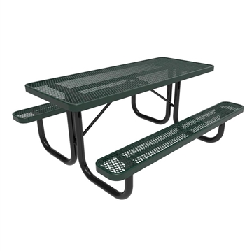 Picture of Elite 6 Ft. Picnic Table, Proprietary Thermoplastic Rectangular Top & Seats, Portable, 218 lbs.