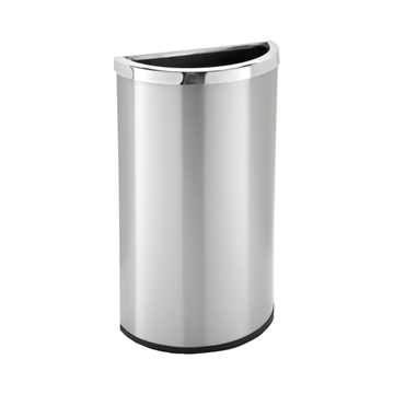 25 Gallon Powder Coated Steel Trash Can with Open Top Portable, 28 lbs.