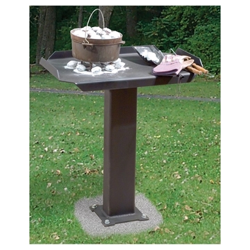 Single Pedestal Utility Table