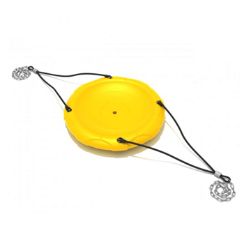 Nest Swing Seat With Rope And Chain For Playground Swing Sets - Yellow