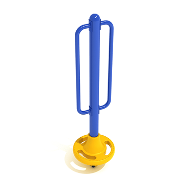 PFS032 - 1 Pod Free Standing Pod Playground Climber - Ages 2 To 12 Yr - Blue on Yellow