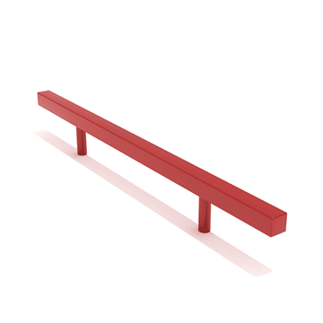 PFS014 - 8-Feet Straight Playground Balance Beam - Ages 2 To 12 Yr - Quick Ship - Red