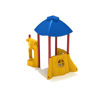 PFS025 - Driftwood Inn Playground Structures - Ages 6 Months To 5 Yr - Blue, Red, Yellow - Front