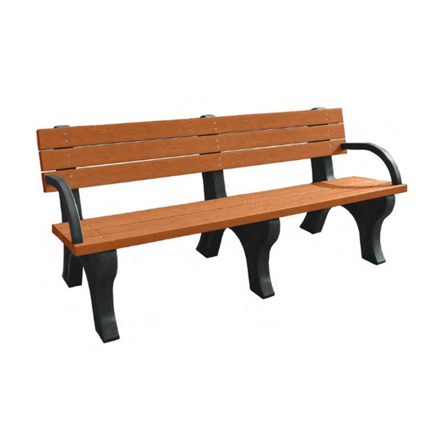 Portable plastic fashion bench seat